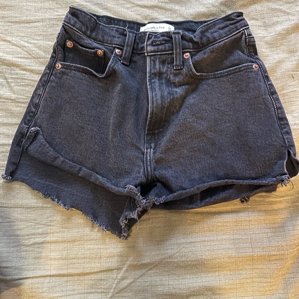 Abercrombie & Fitch Dark Denim Jean Shorts